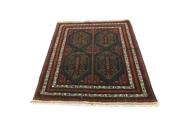 Afghan Rug - 140 x 100 cm - blue