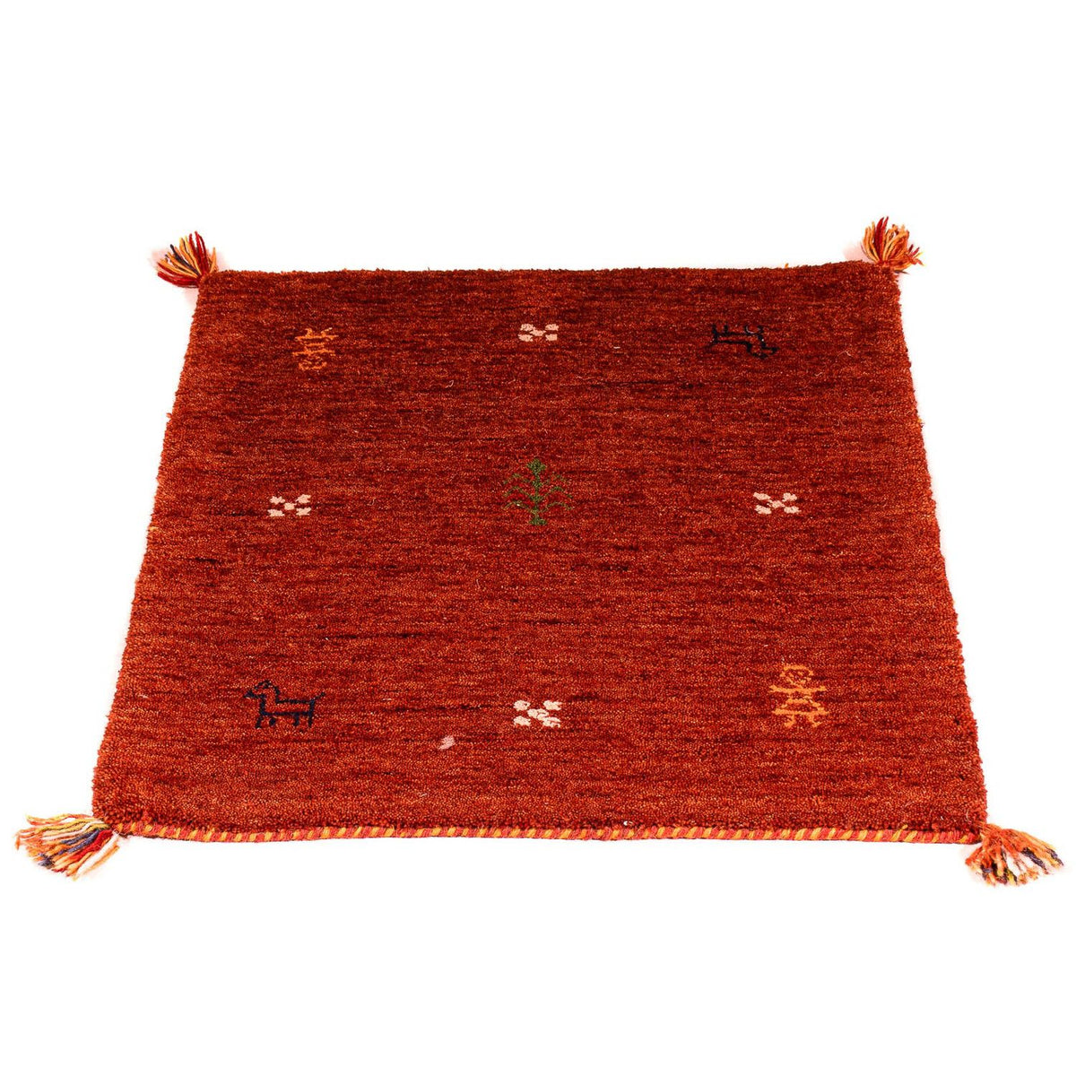Gabbeh Rug - Indus - 90 x 60 cm - dark red