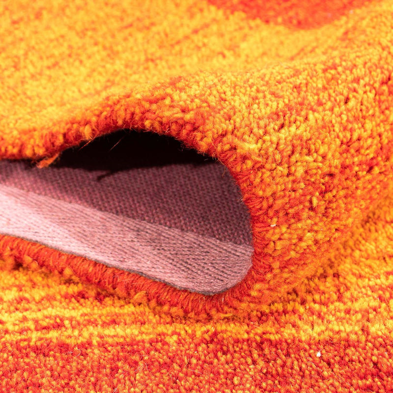 Wool Rug - 226 x 160 cm - orange