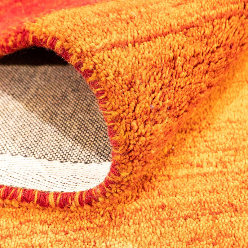 Wool Rug - 233 x 160 cm - orange
