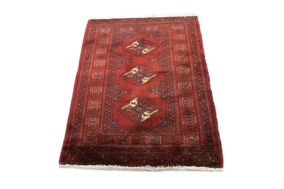 Turkaman Rug - 96 x 63 cm - red