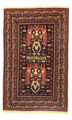 Afghan Rug - 196 x 122 cm - blue