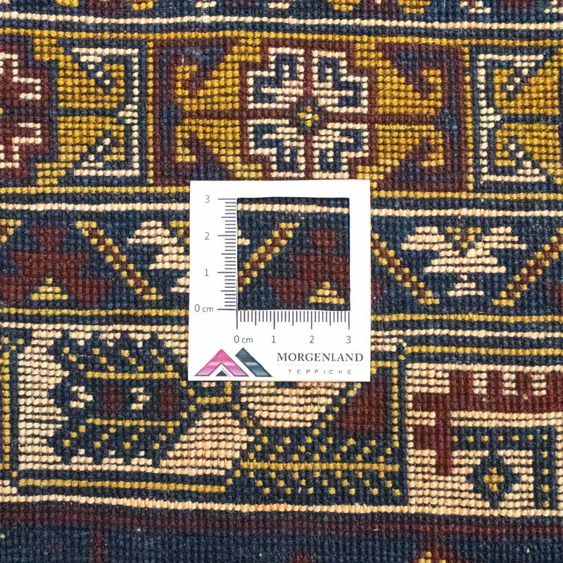 Afghan Rug - 195 x 128 cm - blue