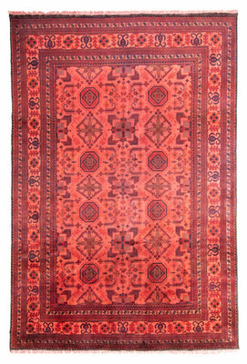 Afghan Rug - Hatschlu - 290 x 200 cm - red
