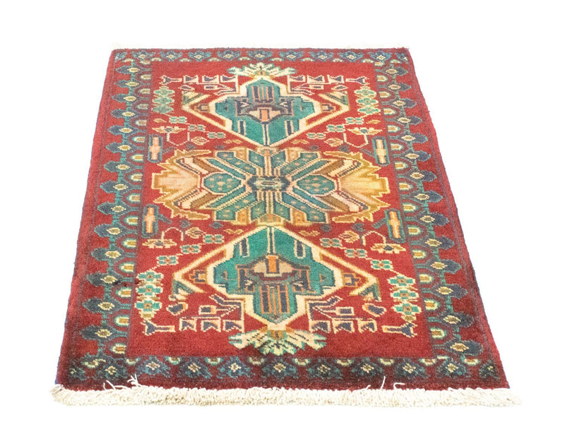 Turkaman Rug - 89 x 63 cm - red