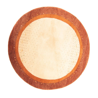 Gabbeh Rug - Indus round  - 200 x 200 cm - beige