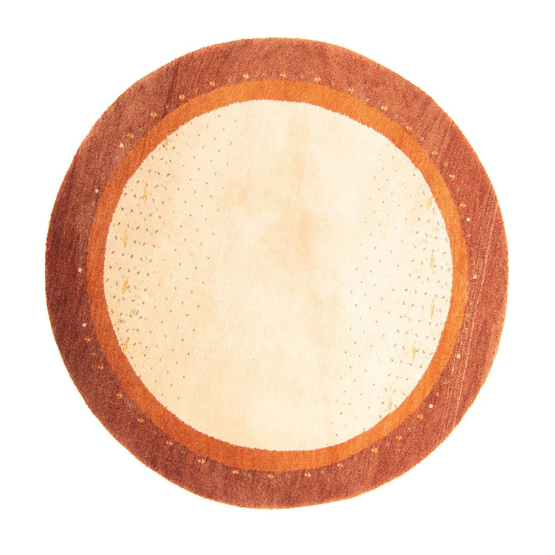 Gabbeh Rug - Indus round  - 200 x 200 cm - beige