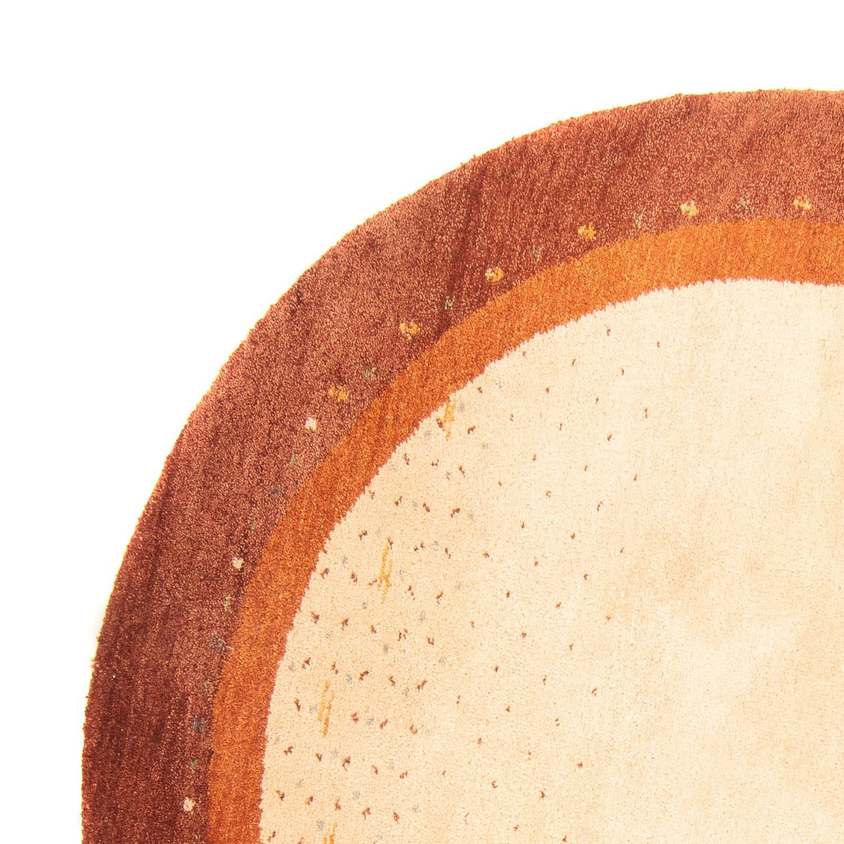 Gabbeh Rug - Indus round  - 200 x 200 cm - beige