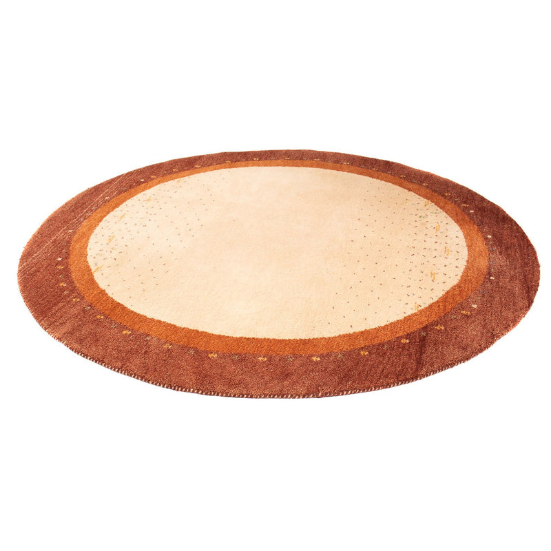 Gabbeh Rug - Indus round  - 200 x 200 cm - beige
