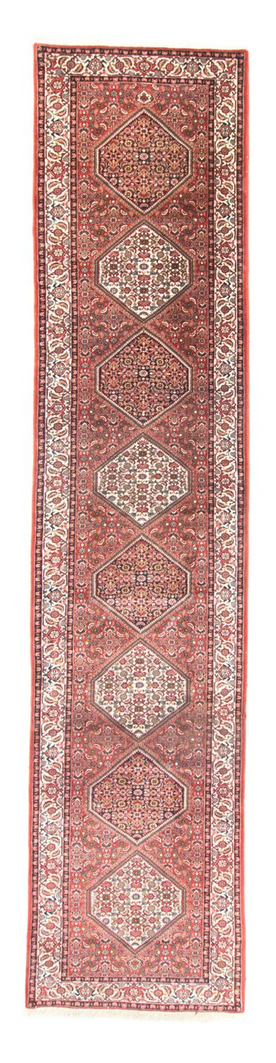 Runner Perser Rug - Bidjar - 393 x 82 cm - red