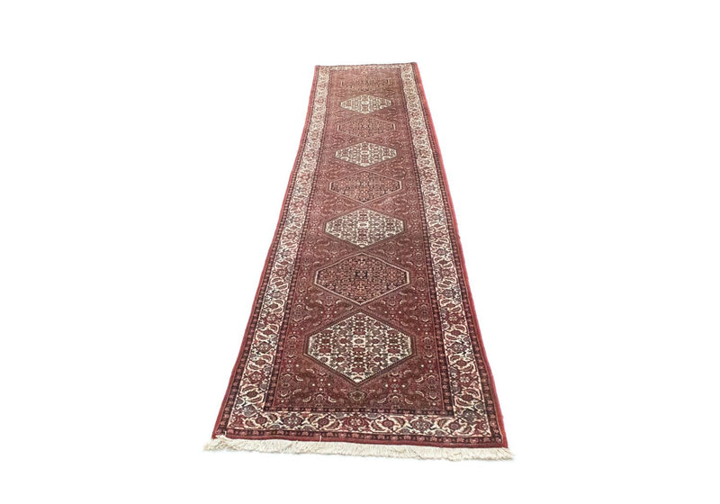 Runner Perser Rug - Bidjar - 393 x 82 cm - red