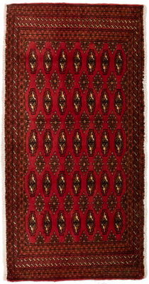Turkaman Rug - 130 x 60 cm - red