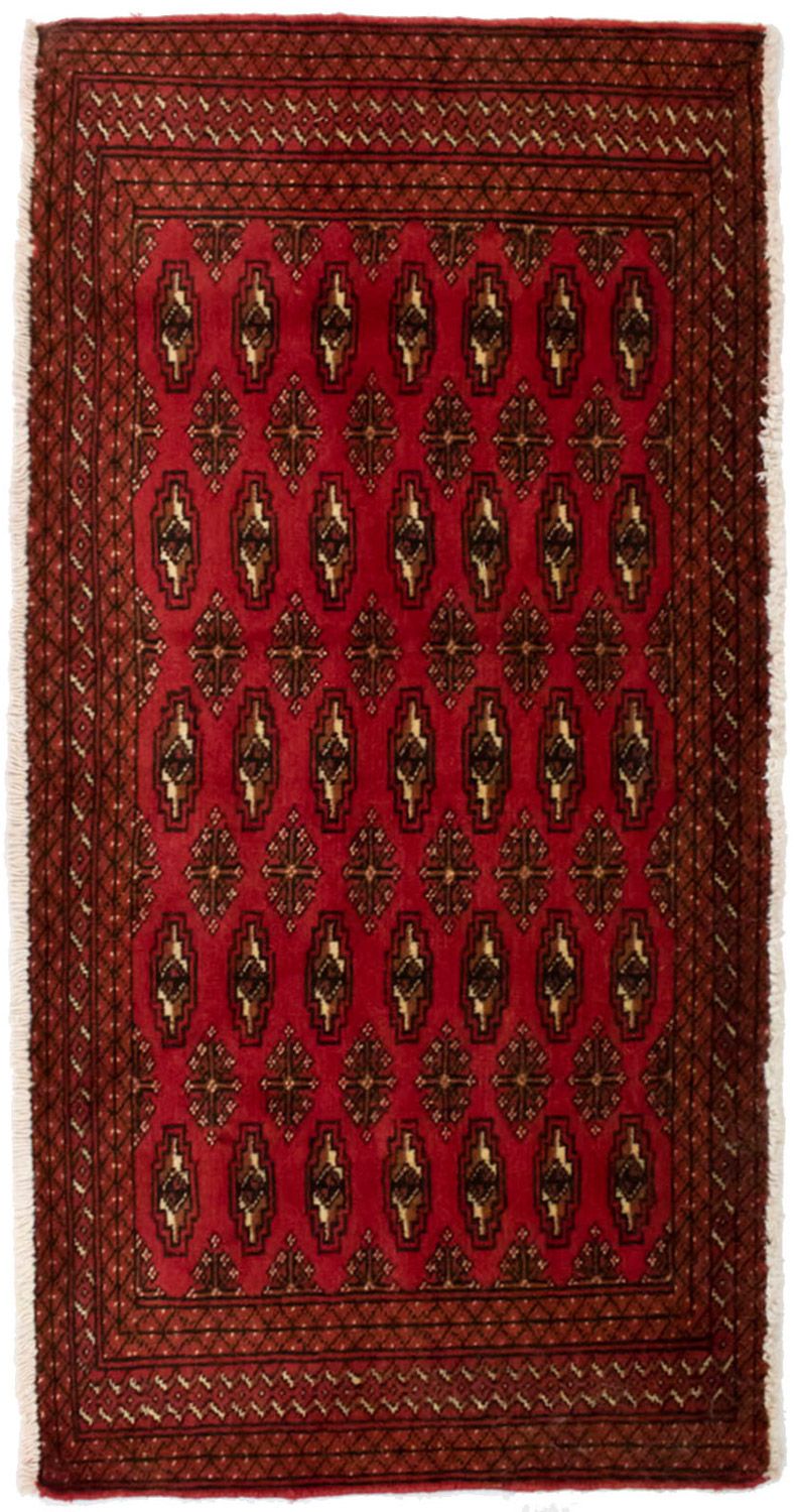 Turkaman Rug - 130 x 60 cm - red
