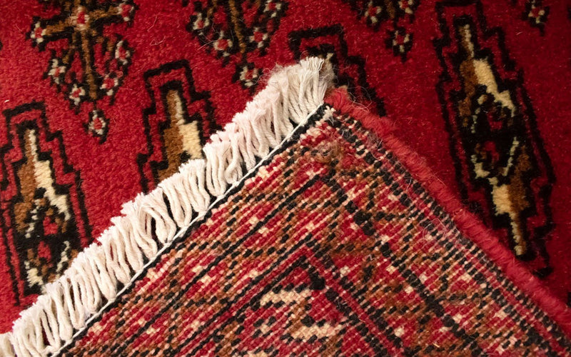 Turkaman Rug - 130 x 60 cm - red