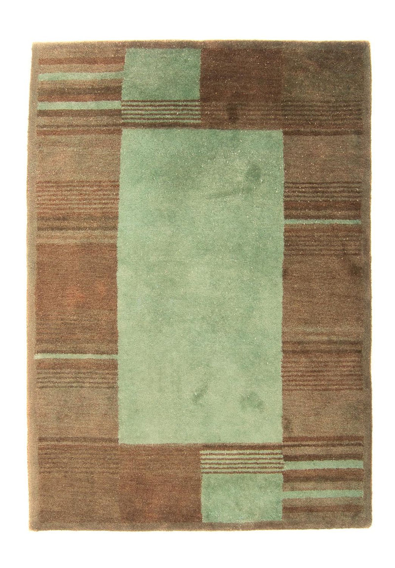 Wool Rug - 193 x 137 cm - green