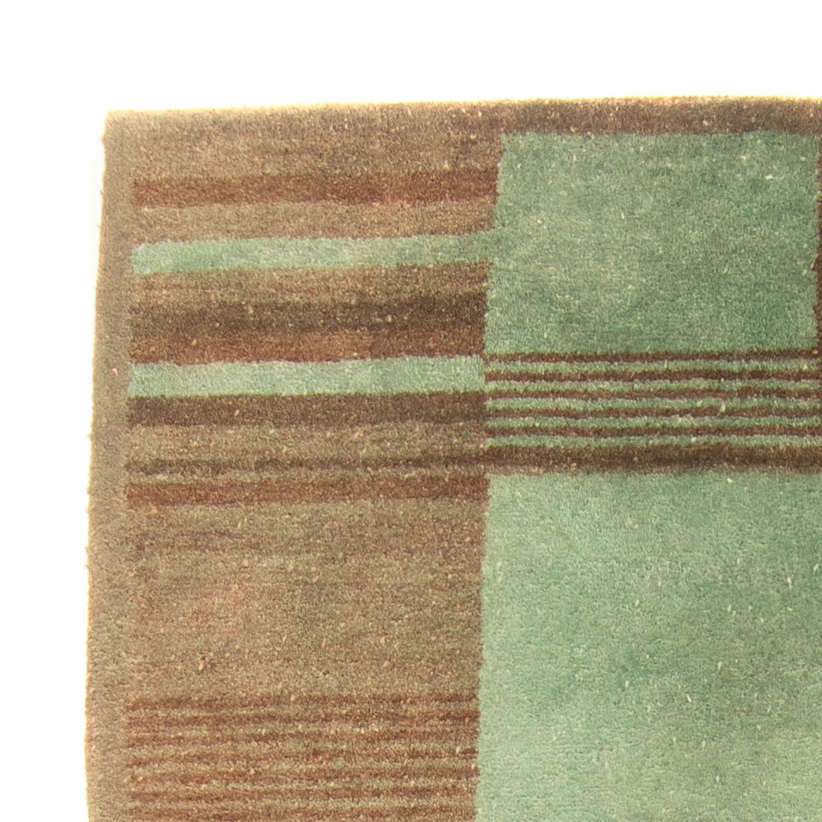Wool Rug - 193 x 137 cm - green