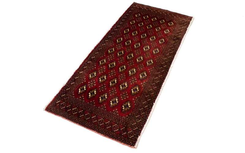 Turkaman Rug - 130 x 60 cm - red