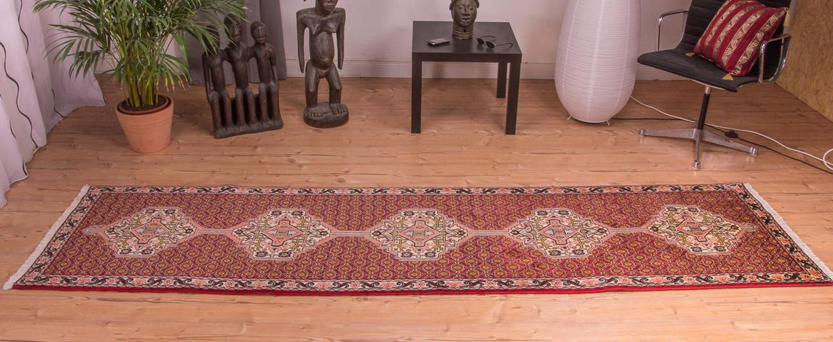 Runner Perser Rug - Classic - 305 x 78 cm - light red