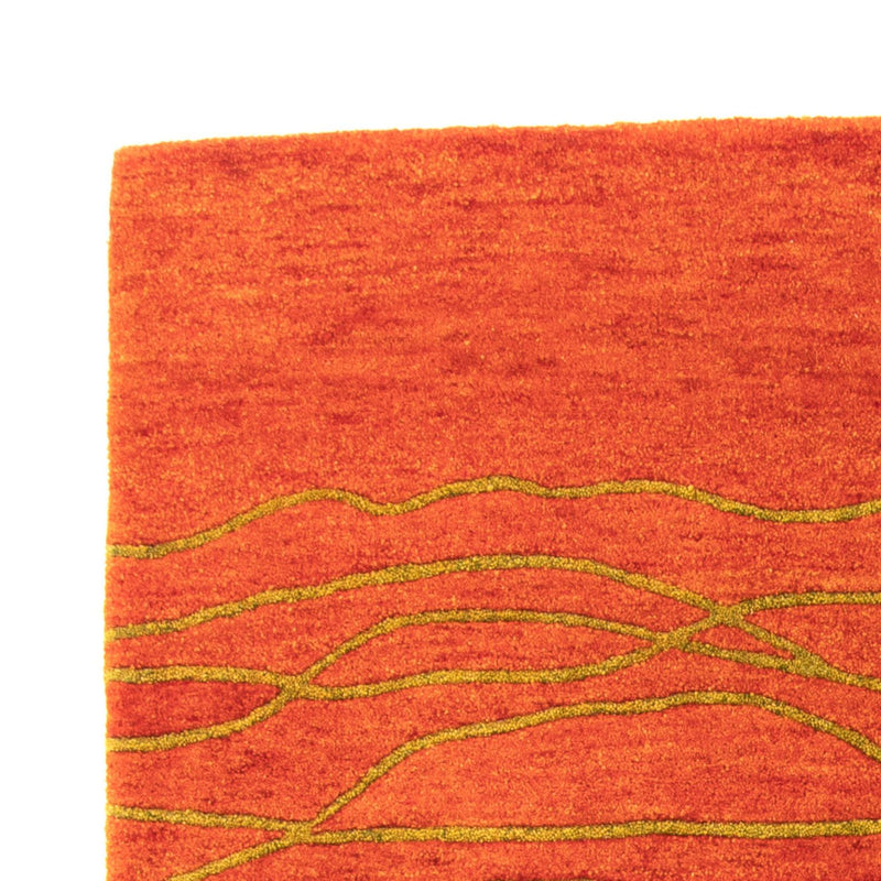 Wool Rug - 195 x 136 cm - rust