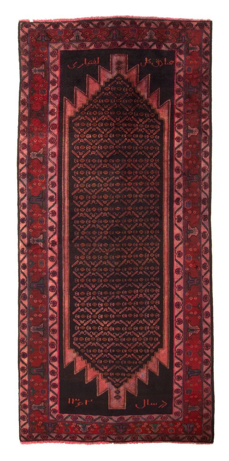 Perser Rug - Nomadic - 300 x 155 cm - dark red