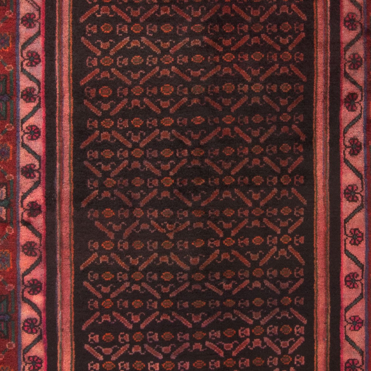 Perser Rug - Nomadic - 300 x 155 cm - dark red