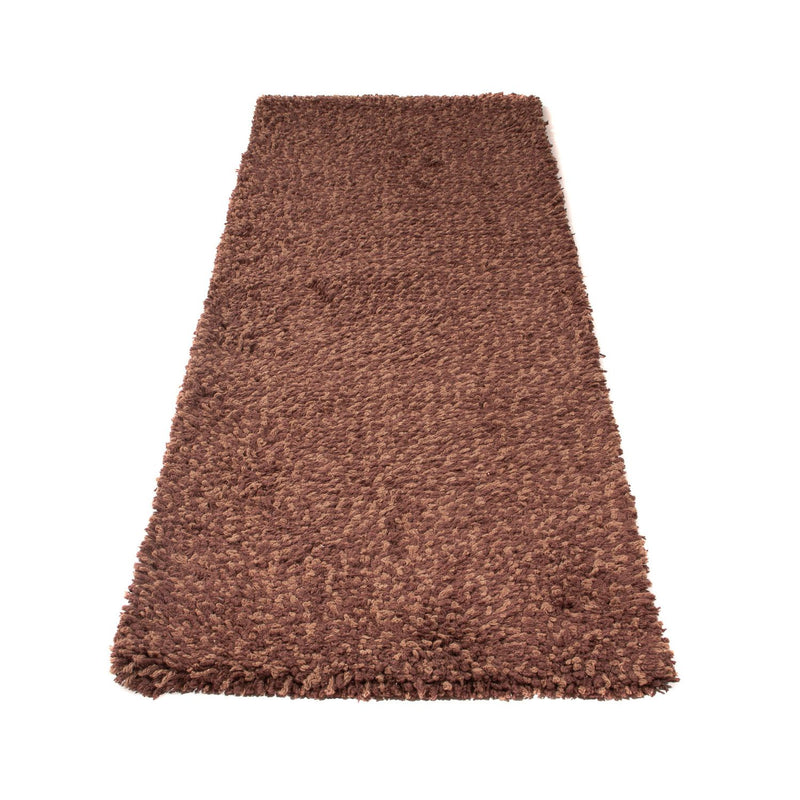 Runner High-Pile Rug - 204 x 70 cm - brown