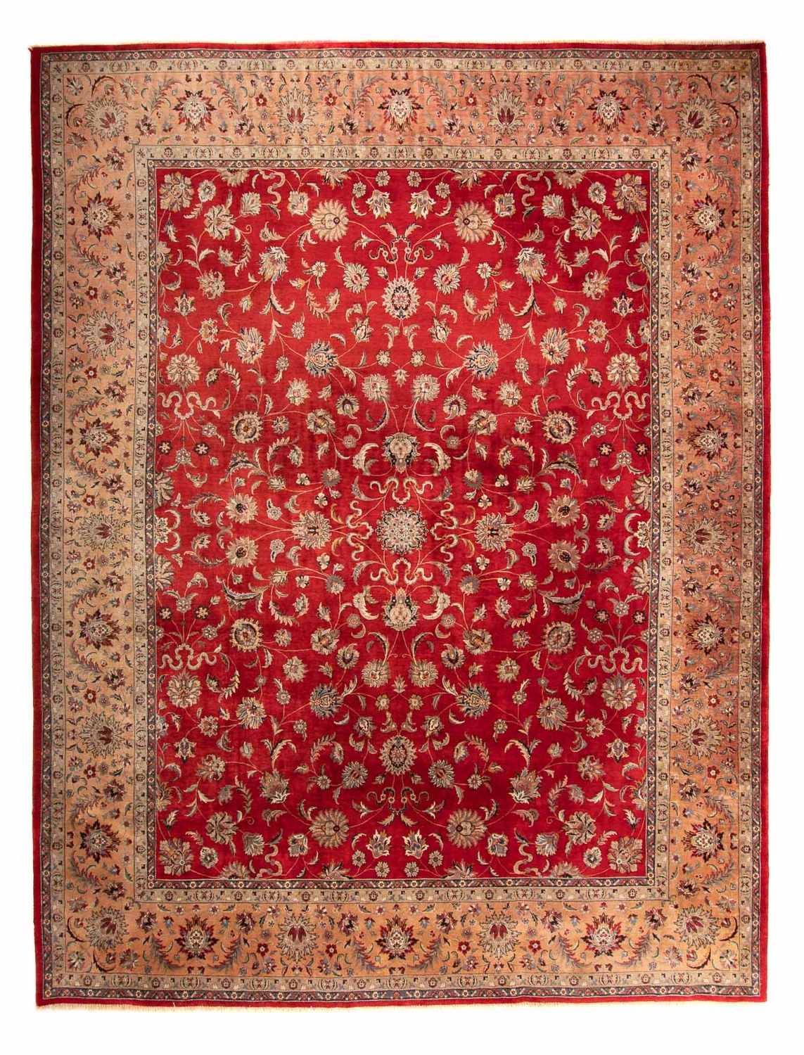 Oriental Rug - Tabriz - 363 x 280 cm - dark red