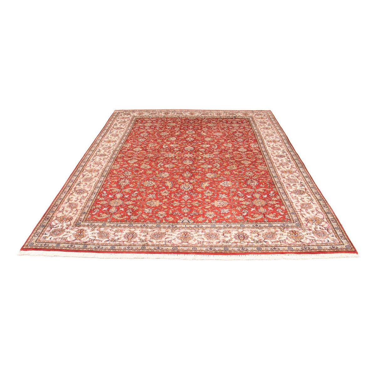 Silk Rug - Kashmir Silk - 277 x 186 cm - red