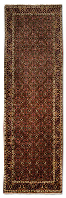 Runner Perser Rug - Bidjar - 301 x 87 cm - red