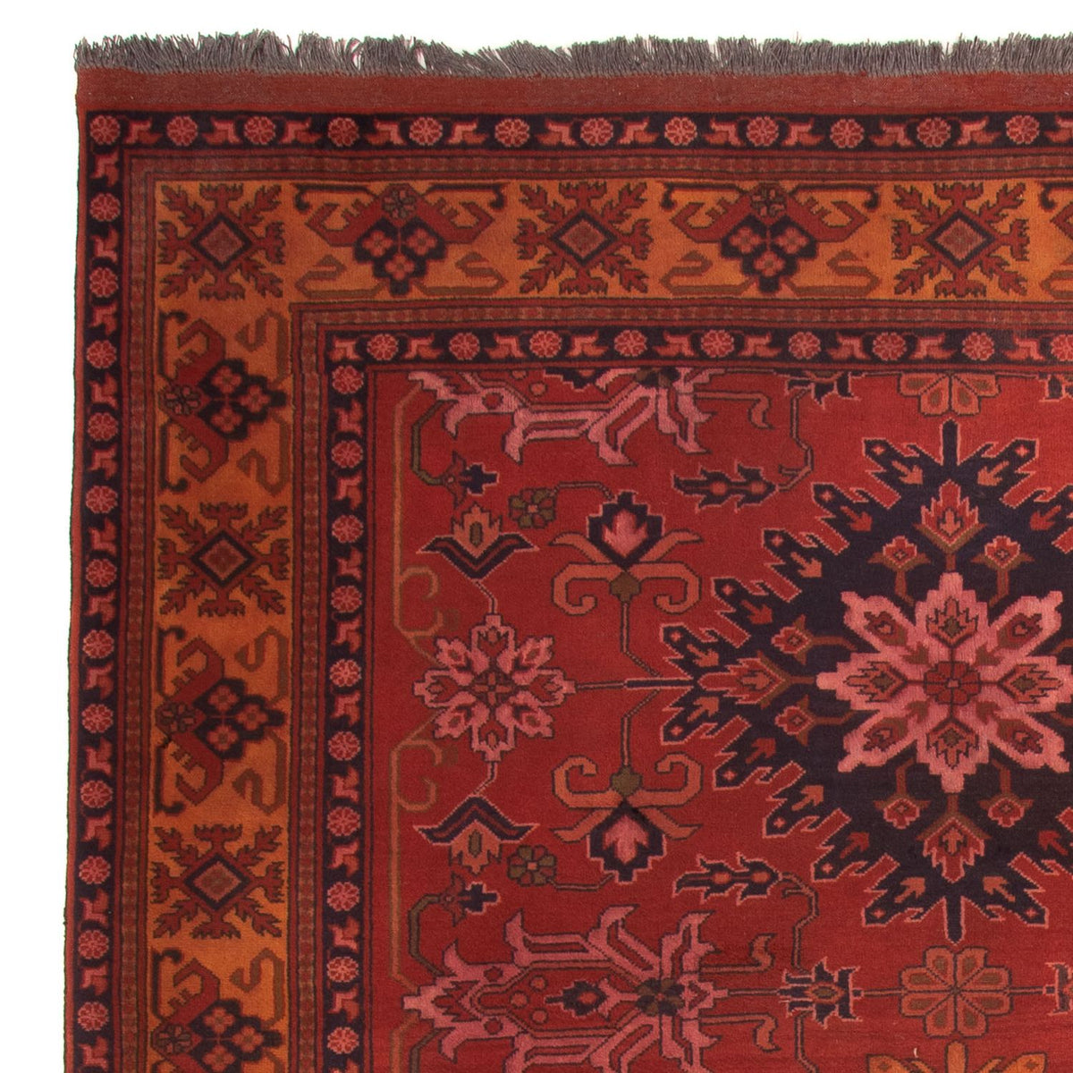 Afghan Rug - Hatschlu - 313 x 210 cm - dark red