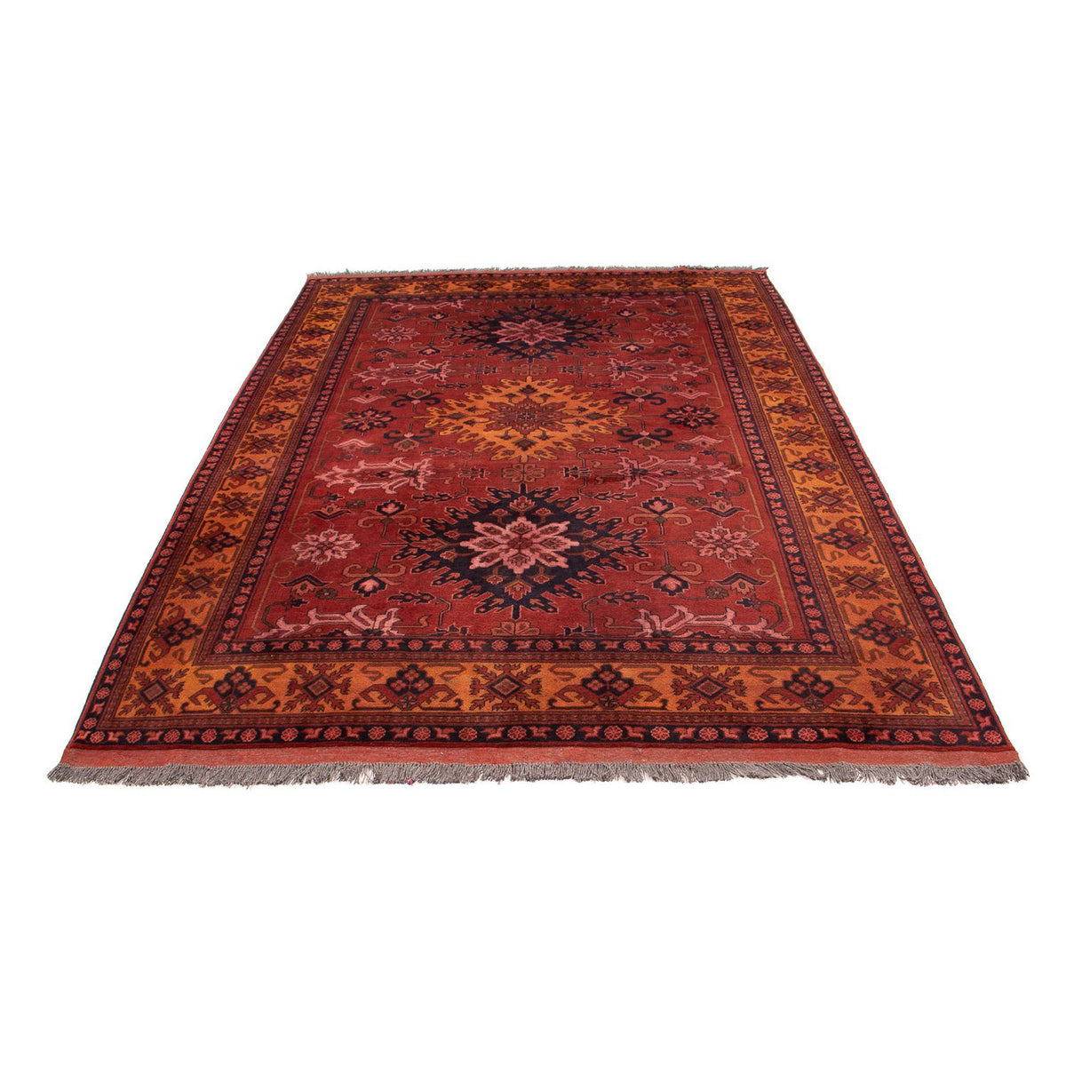 Afghan Rug - Hatschlu - 313 x 210 cm - dark red