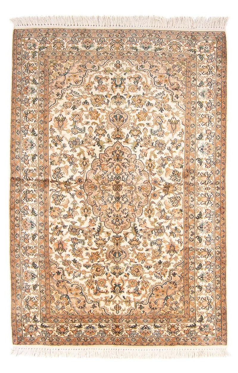 Silk Rug - Kashmir Silk - 150 x 96 cm - cream