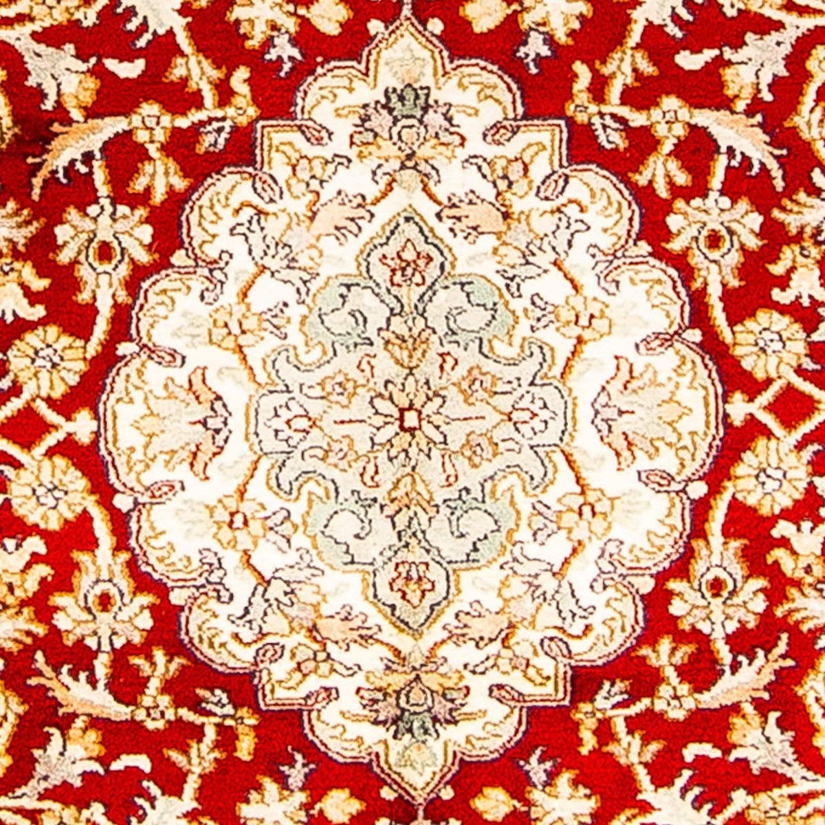 Silk Rug - Kashmir Silk - 186 x 129 cm - red
