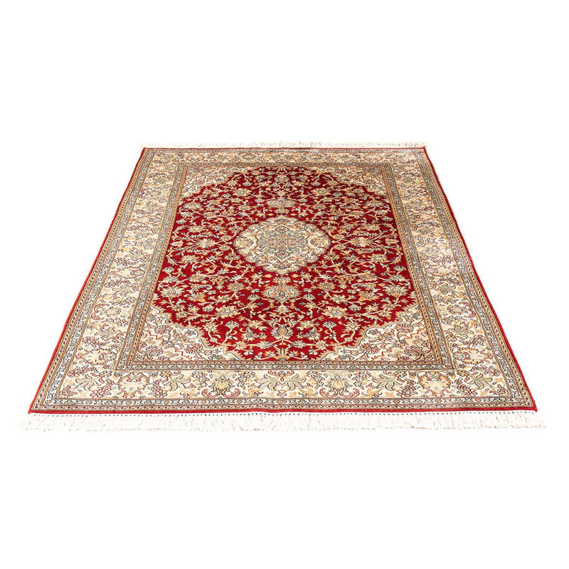 Silk Rug - Kashmir Silk - 186 x 129 cm - red