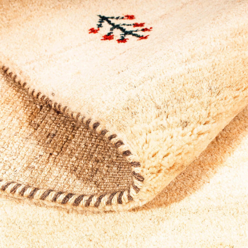 Gabbeh Rug - Loribaft Perser - 199 x 141 cm - light beige