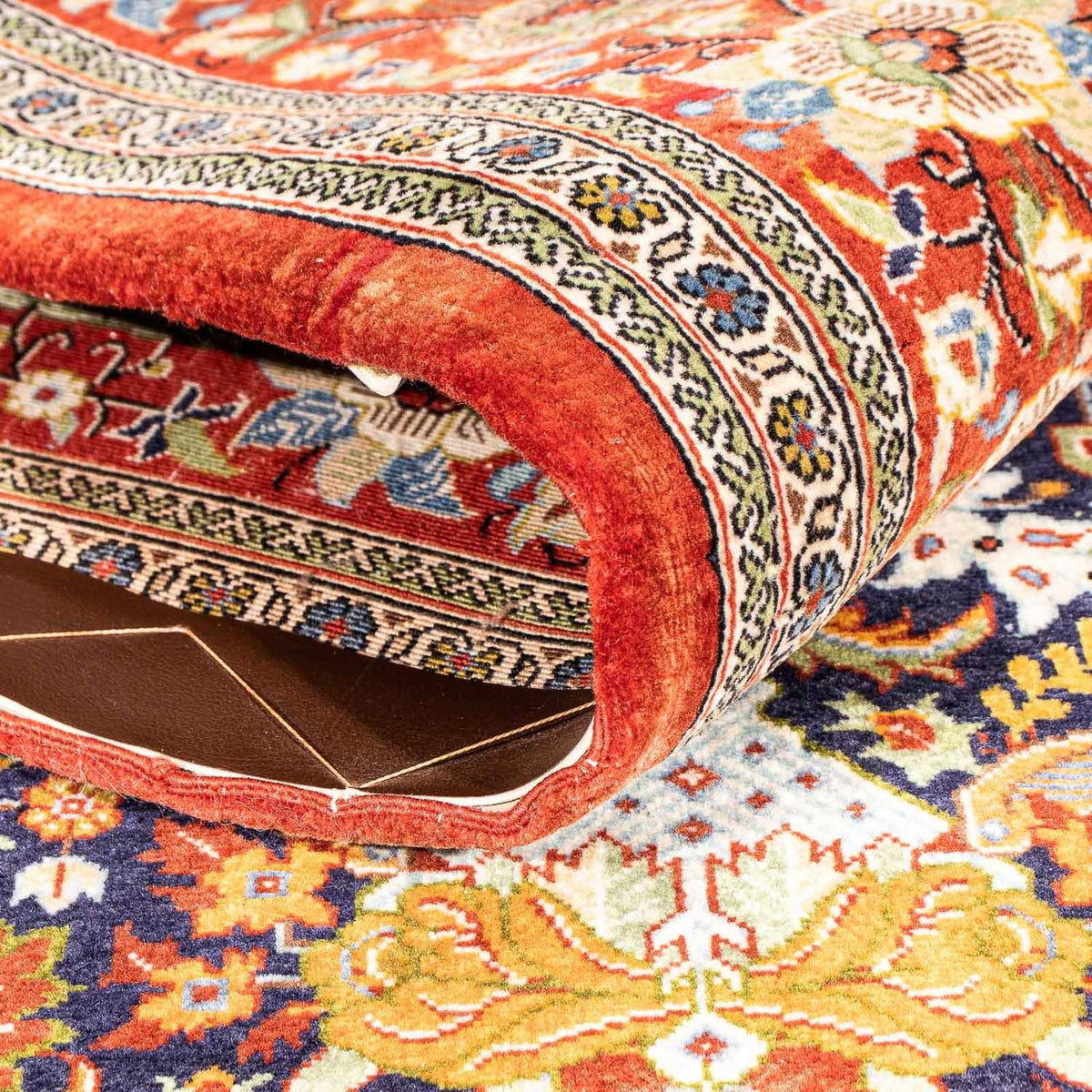 Perser Rug - Ghom - 216 x 116 cm - red