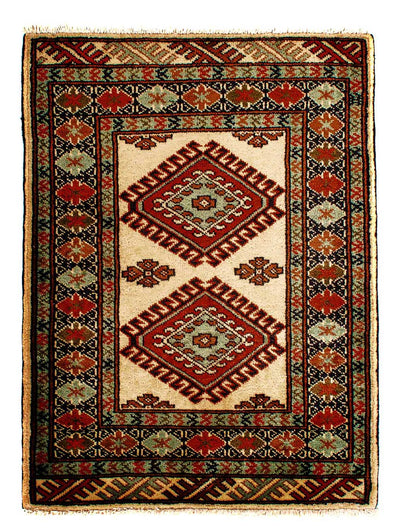 Turkaman Rug 67x94cm - Oriental Rug - beige