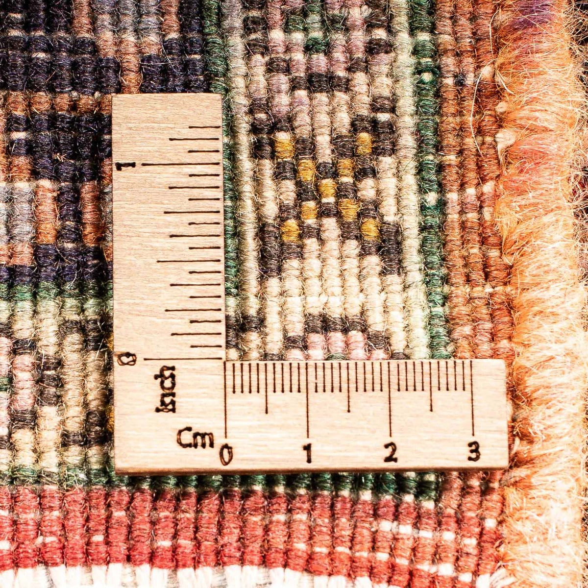 Perser Rug - Nomadic square  - 91 x 77 cm - light red