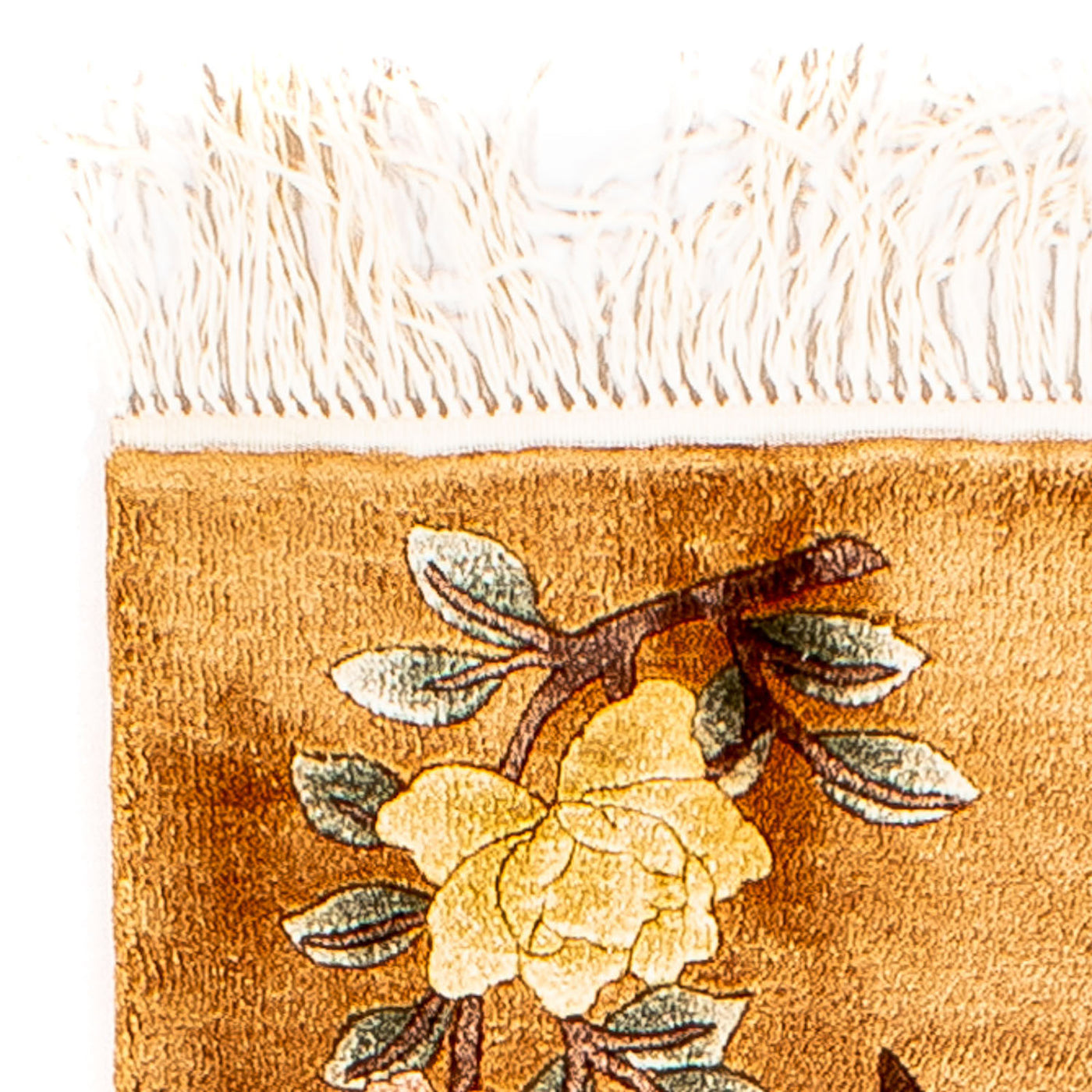 Chinese Silk Rug 54x32cm - Oriental Rug