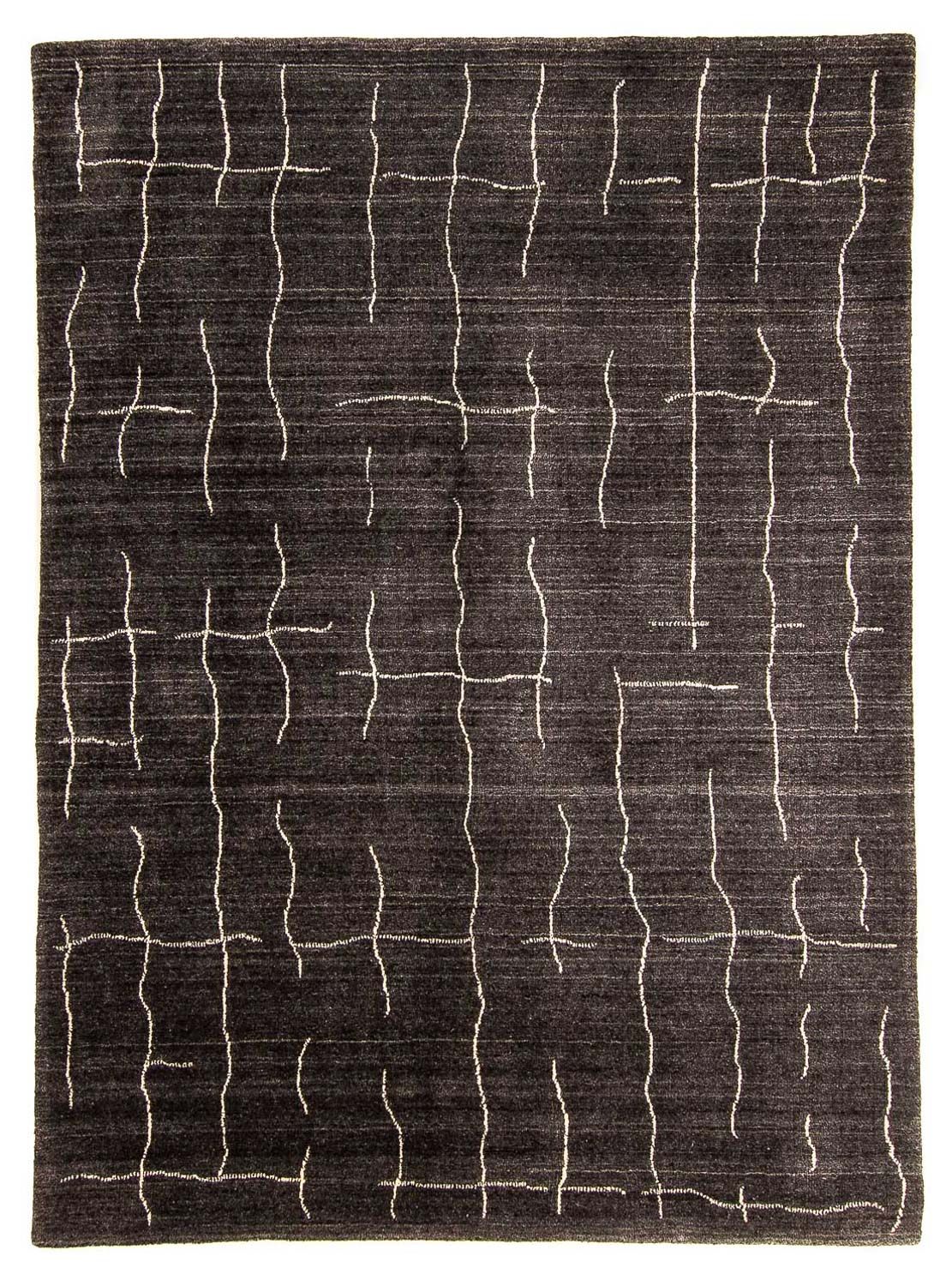 Gabbeh Rug - Loribaft Indus - 200 x 142 cm - dark brown