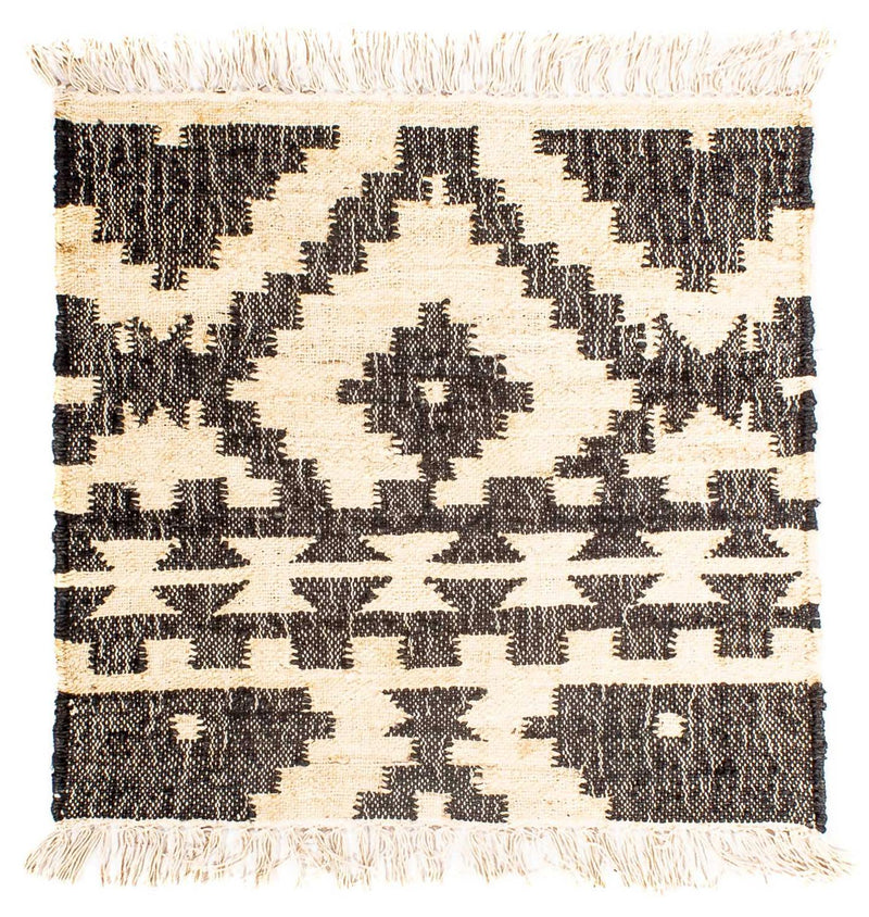Kelim Rug - Trendy square  - 64 x 64 cm - beige