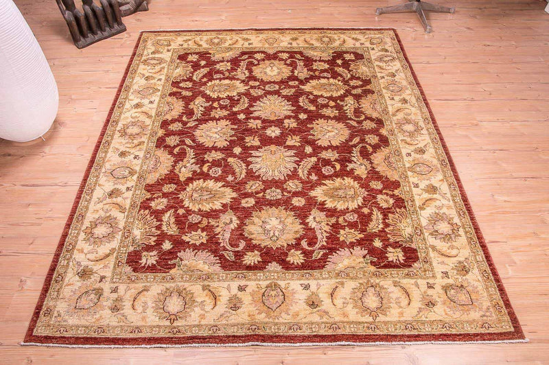 Ziegler Rug - 219 x 178 cm - bordeaux red