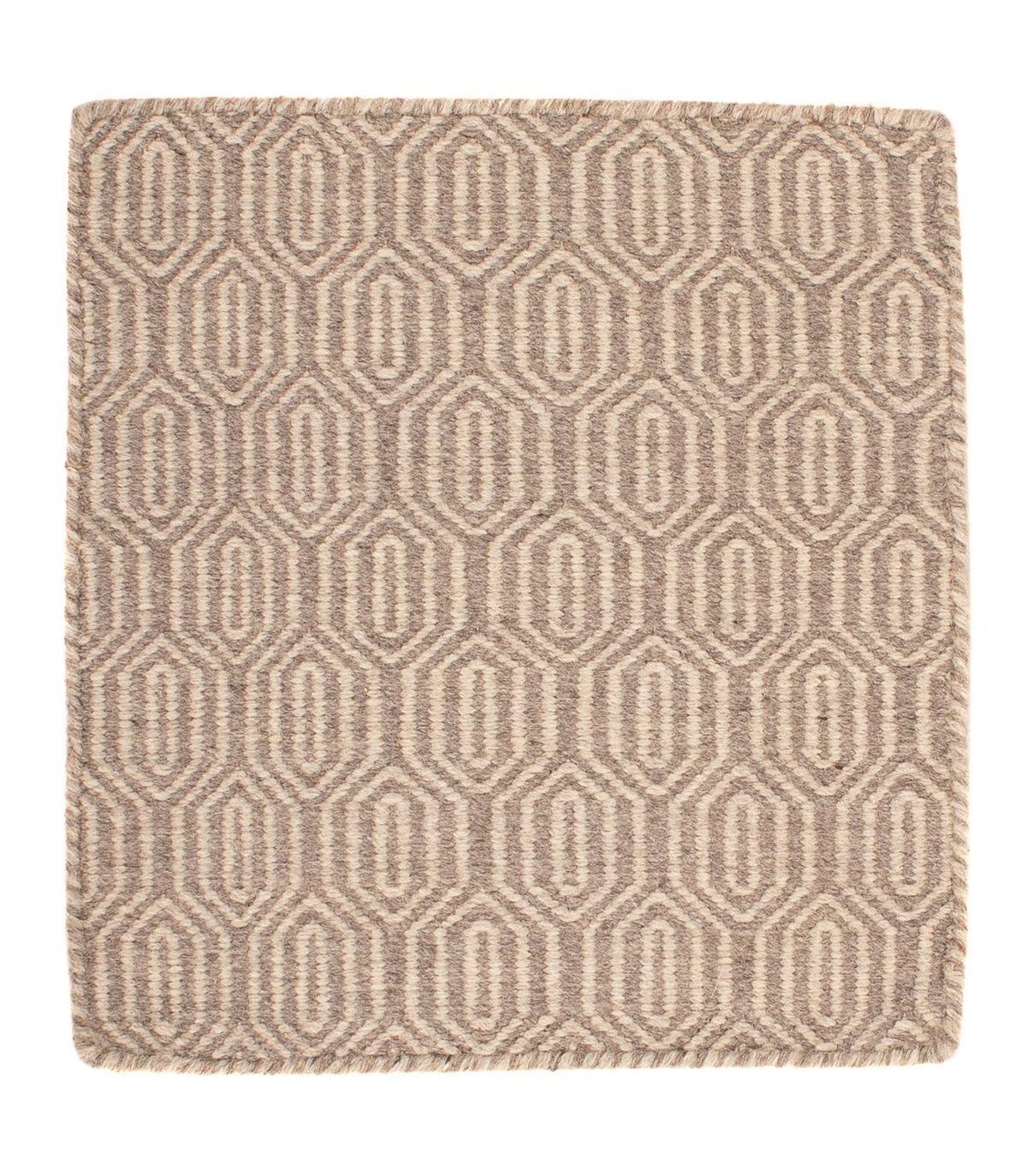 Kelim Rug - Trendy square  - 46 x 45 cm - light brown