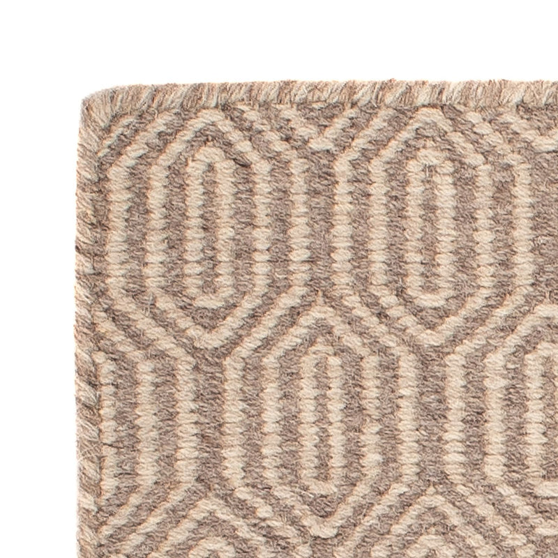 Kelim Rug - Trendy square  - 46 x 45 cm - light brown
