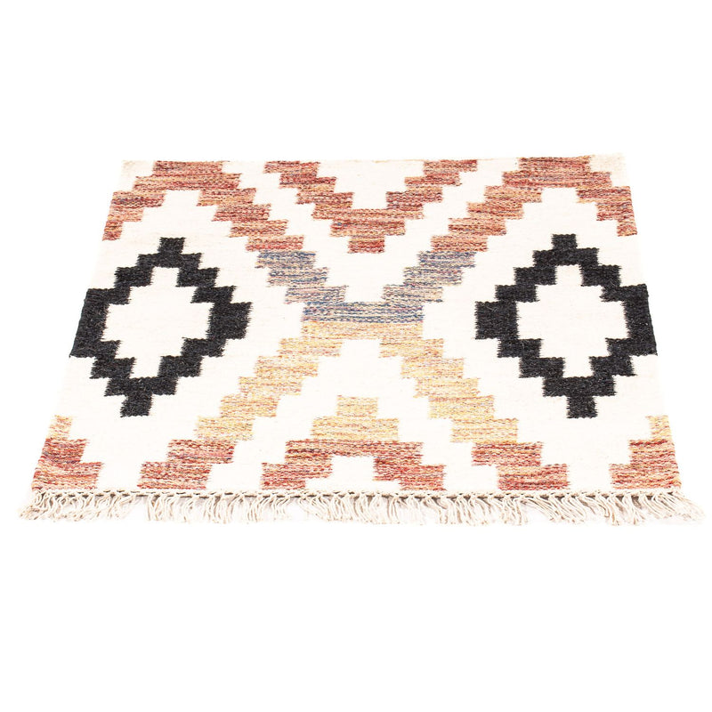 Kelim Rug - Trendy square  - 69 x 67 cm - beige