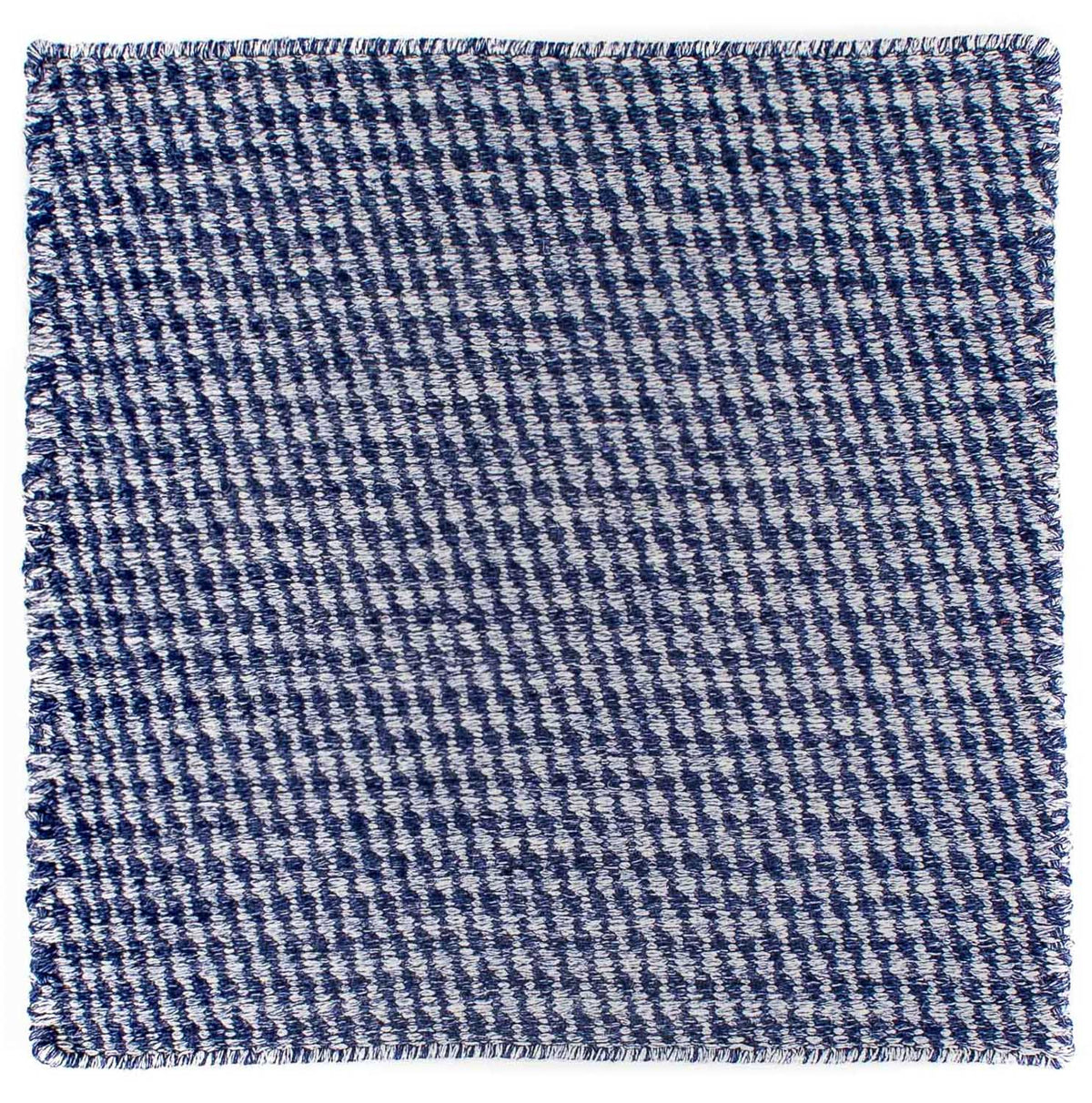 Kelim Rug - Trendy square  - 63 x 62 cm - dark blue