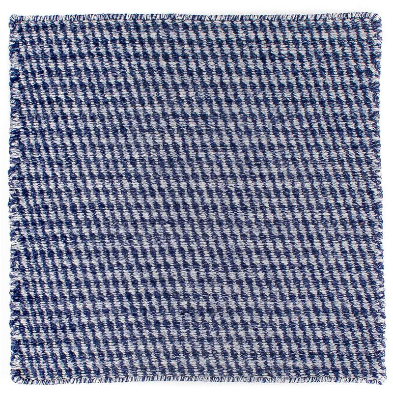 Kelim Rug - Trendy square  - 63 x 62 cm - dark blue