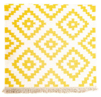Kelim Rug - Trendy square  - 80 x 72 cm - beige