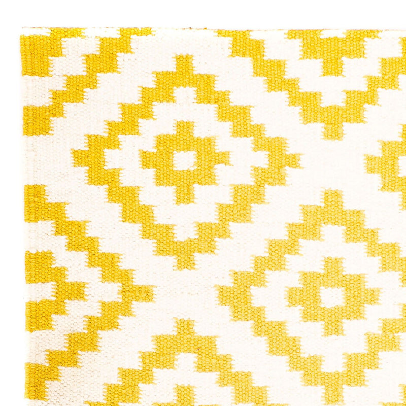 Kelim Rug - Trendy square  - 80 x 72 cm - beige