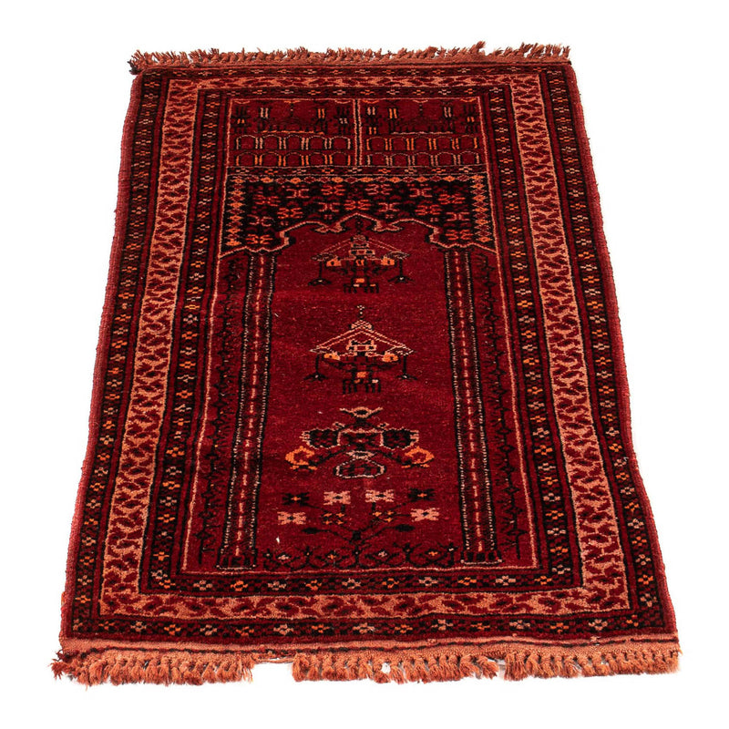 Pakistani Rug - 115 x 64 cm - dark red